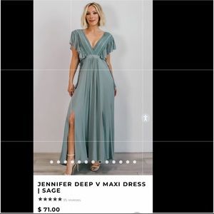 Baltic born sage green maternity dress